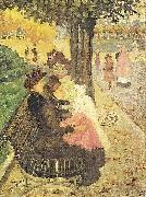 Maurice Prendergast The Tuileries Gardens Spain oil painting artist